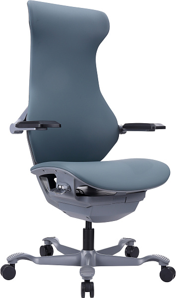 фото Эргономичное кресло Everprof Atom Grey Экокожа