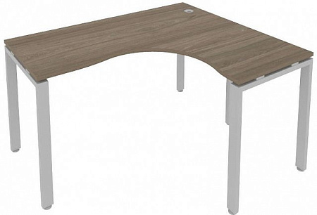 Стол криволинейный правый на П-образном м/к 140x120 см Metal System Quattro 4*4 40БП.СА-3 Пр