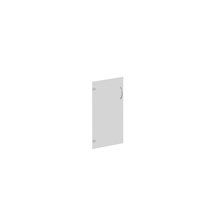 Дверь стеклянная низкая прозрачная (1шт.) Комфорт К 621