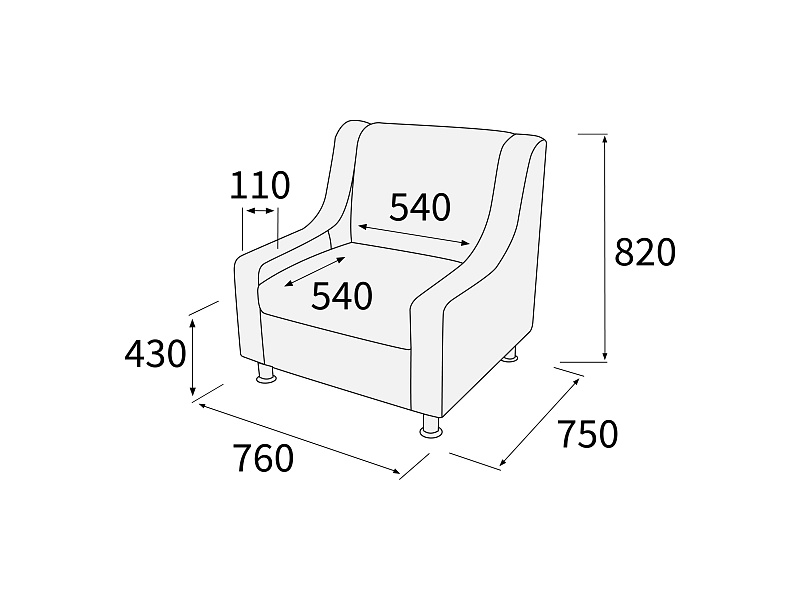 картинка Кресло МирЭль Кр