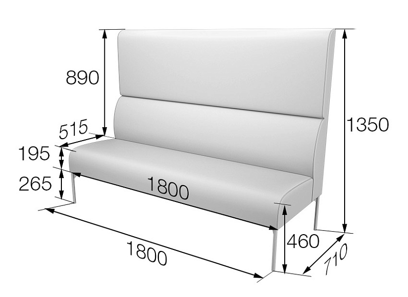 картинка Модуль 3-местный высокий Бридж Brd3H