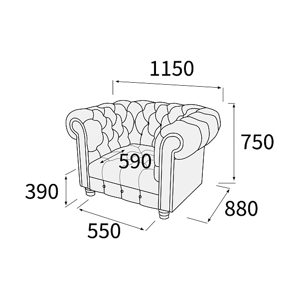 картинка Кресло Альфа Честерон Кр