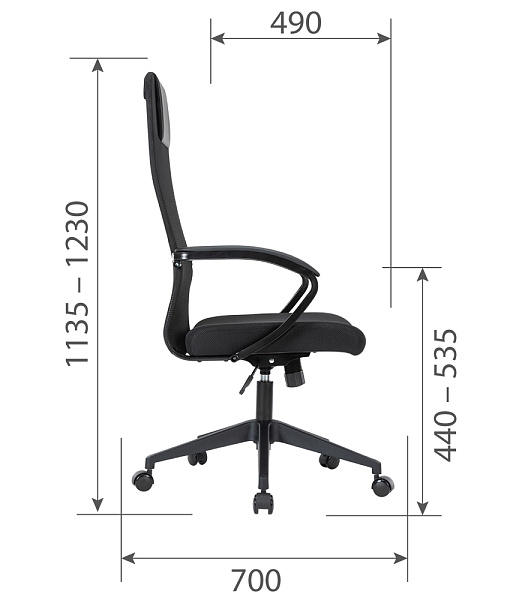 картинка Офисное кресло CHAIRMAN CH612 черный